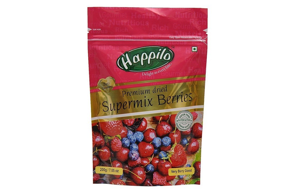 Happilo Premium Dried Supermix Berries   Pack  200 grams
